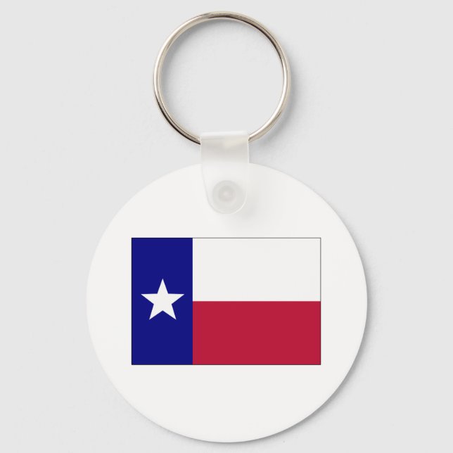 Texas Lone Star Flag Key Ring (Front)