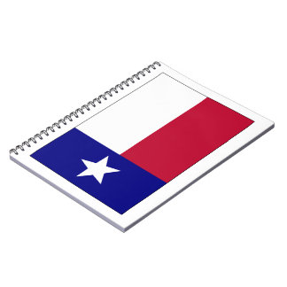 Texas Lone Star Flag Notebook
