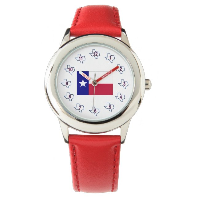 Texas Lone Star Flag Watch (Front)