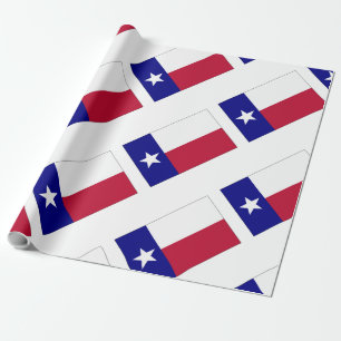 Texas Lone Star Flag Wrapping Paper