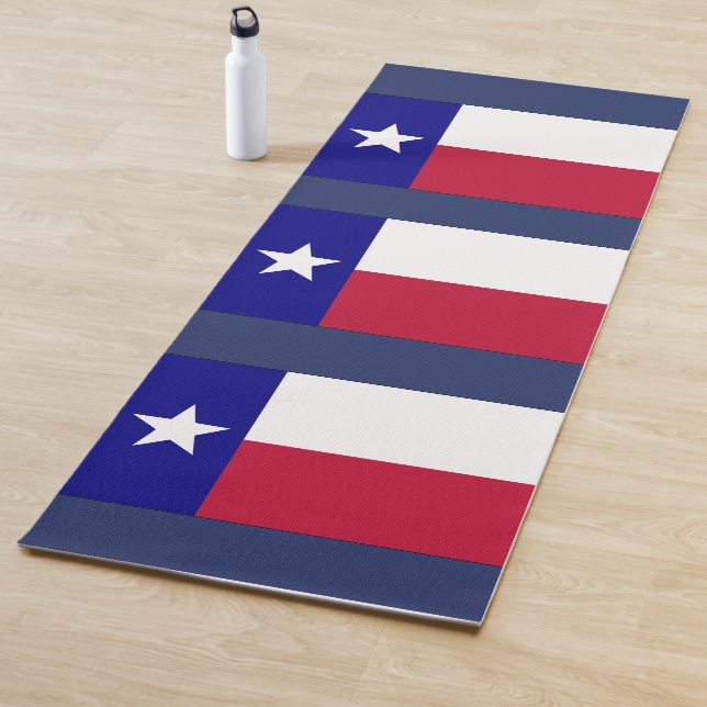 Texas Lone Star Flag Yoga Mat (In Situ)