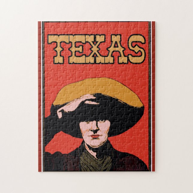 Texas Lone Star Jigsaw Puzzle (Vertical)