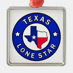 Texas Lone Star Metal Tree Decoration