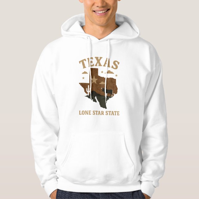Texas Lone Star State – A Tribute to Independence  Hoodie (Front)