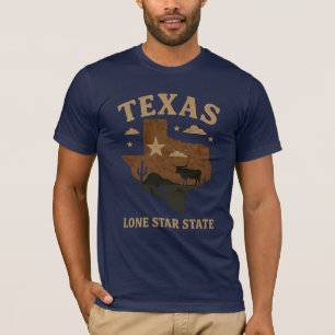 Texas Lone Star State – A Tribute to Independence  T-Shirt