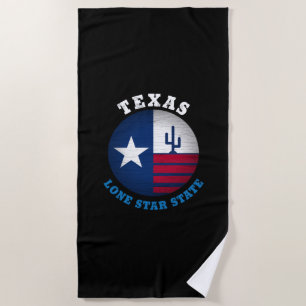 TEXAS LONE STAR STATE FLAG BEACH TOWEL