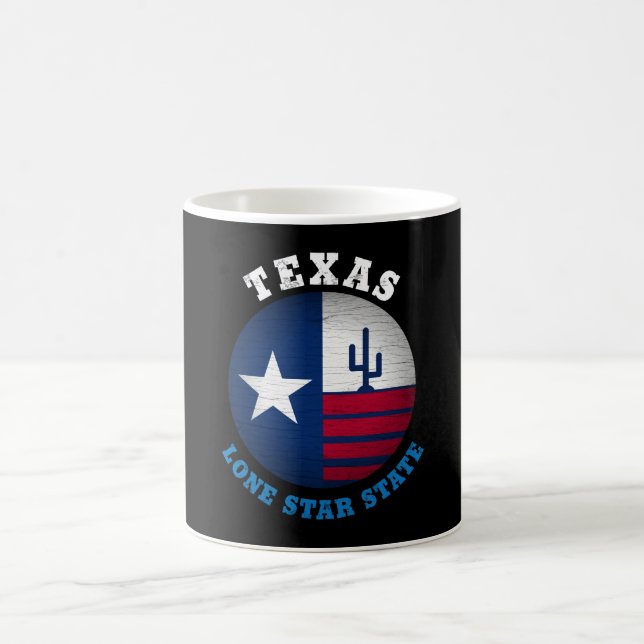 TEXAS LONE STAR STATE FLAG COFFEE MUG (Center)