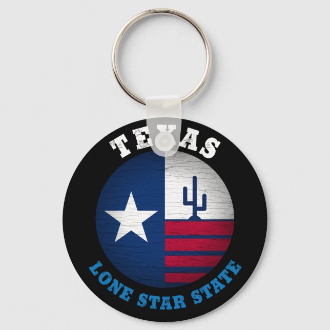 TEXAS LONE STAR STATE FLAG KEY RING (Front)
