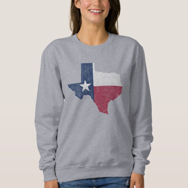 Texas Lone Star Vintage Austin Dallas Houston Sweatshirt (Front)
