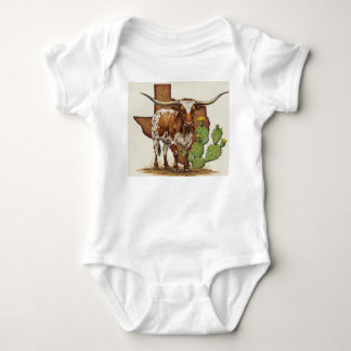 Texas Longhorn Baby Bodysuit