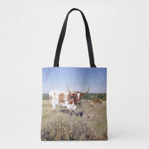 Texas Longhorn Breed (photo) Tote Bag