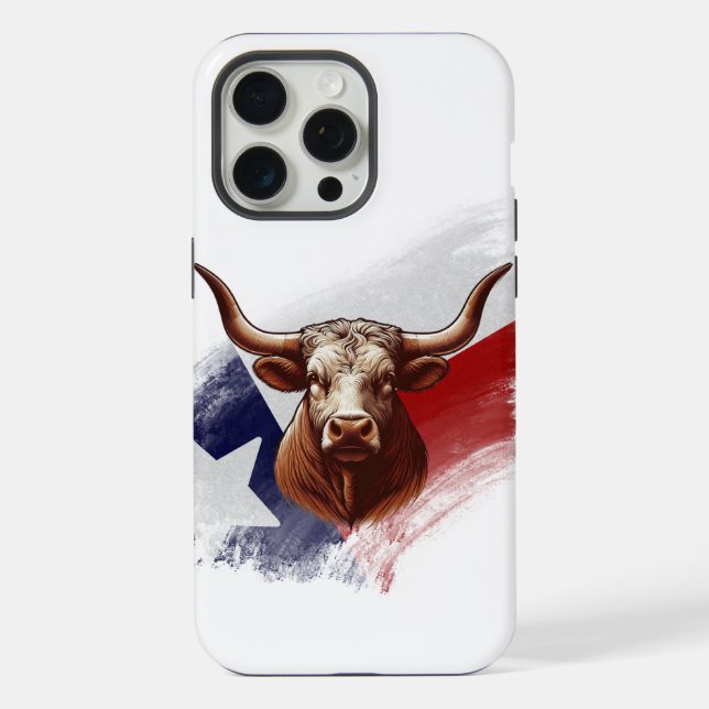 Texas longhorn cow iPhone case (Back)