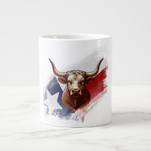 Texas longhorn cow large coffee mug
