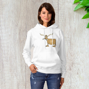 Texas Longhorn Cow with Star Hoodie