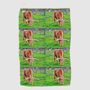 Texas Longhorn Golf Towel