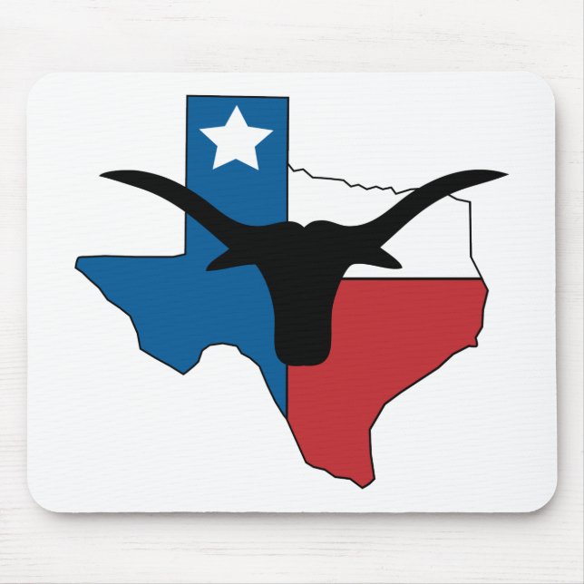 Texas Longhorn Mouse Mat (Front)