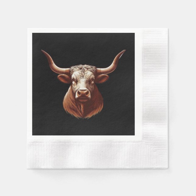 Texas Longhorn Napkin (Front)