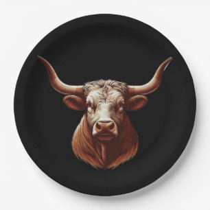 Texas Longhorn Paper Plate