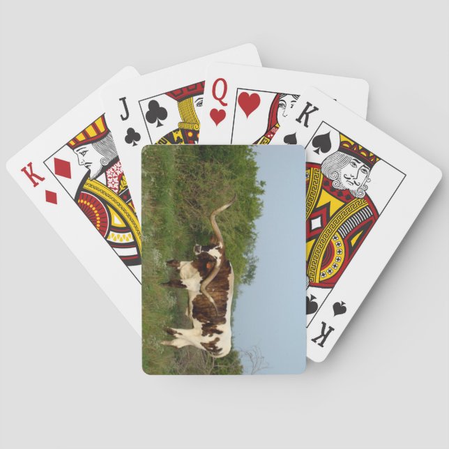 Texas Longhorn playing cards (Back)