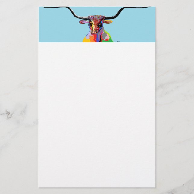 Texas Longhorn Stationery (Front)