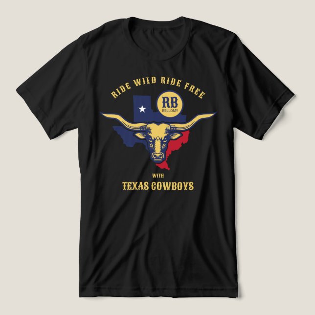 Texas Longhorn Tri-Blend Shirt (Design Front)