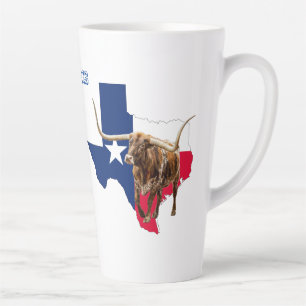 Texas Longhorns, Texas Style Latte Mug
