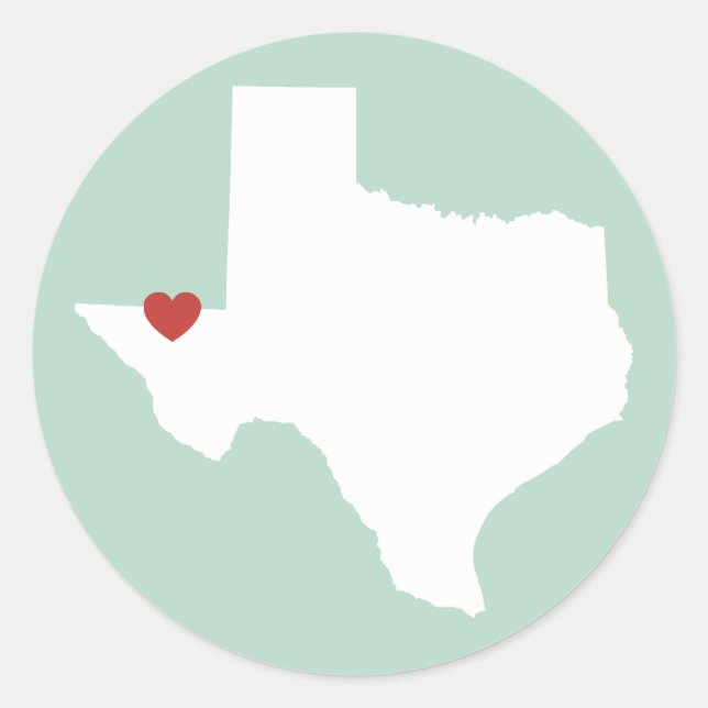 Texas Love - Customisable Sticker (Front)