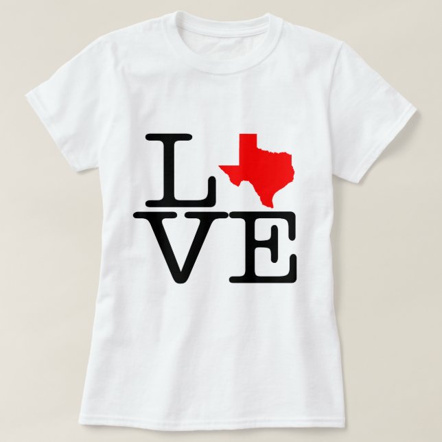 Texas Love T-Shirt (Design Front)