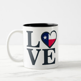 Texas Love Two-Tone Coffee Mug