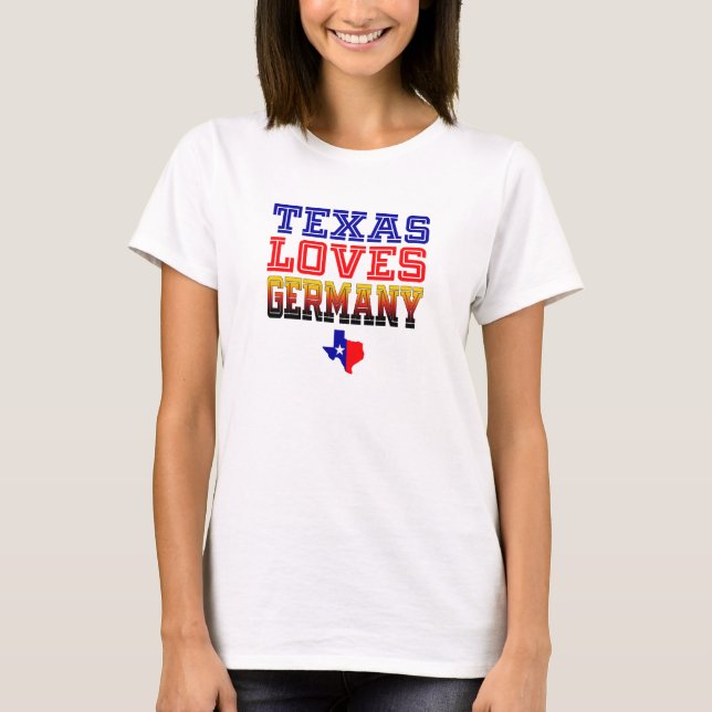 Texas Loves Germany T-Shirt (Front)