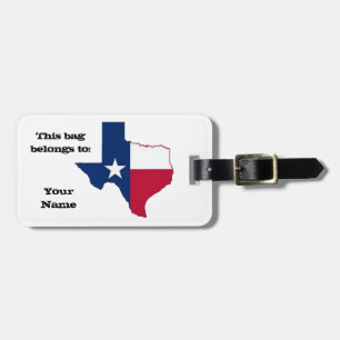 Texas Luggage Tag