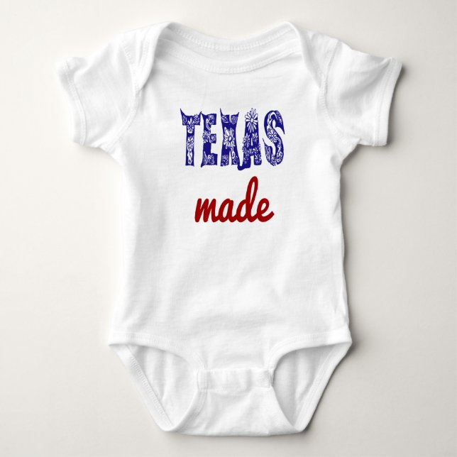 Texas Made Baby Bodysuit (Front)