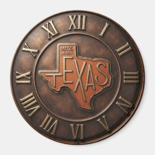 Texas Made in Texas Bronze Medallion  Magnet