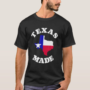 Texas Made Red White And Blue Texas Flag Texas Sta T-Shirt