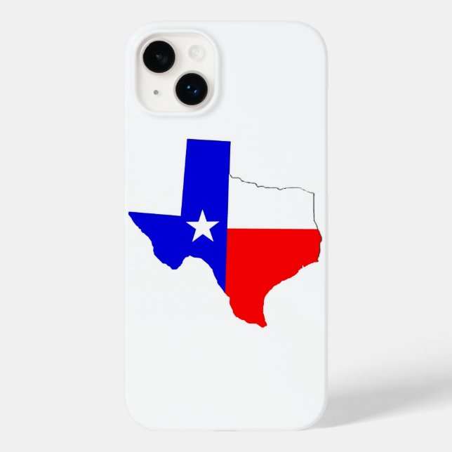 Texas Map and Flag Design Phone Case (Back)