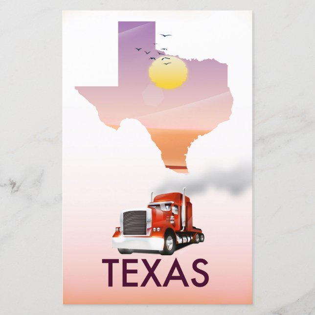 Texas Map Big Rig (Front)