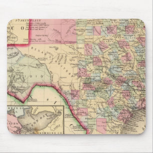 Texas Map by Mitchell Mouse Mat