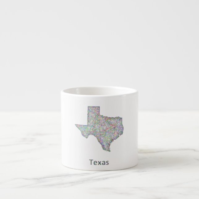 Texas map espresso cup (Front)