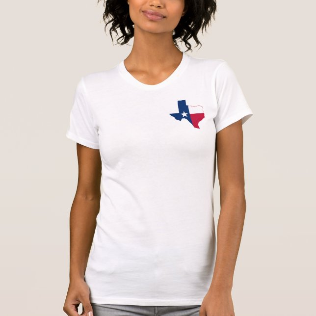 Texas map flag T-Shirt (Front)