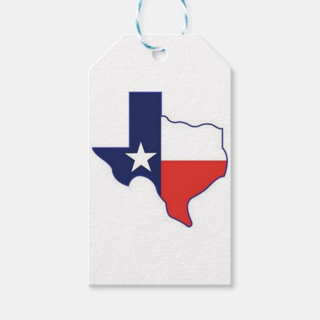 TEXAS MAP GIFT TAGS (Front)