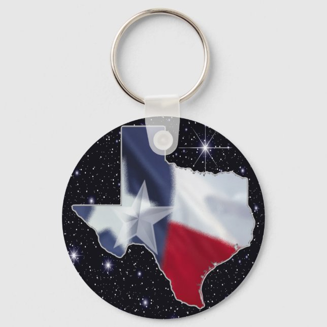 Texas Map Key Ring (Front)