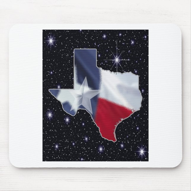Texas Map Mouse Mat (Front)