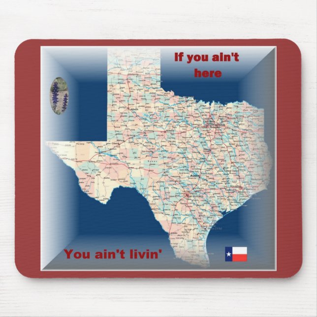 texas map mousepad (Front)