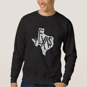 Texas Map Outline State of USA Sweatshirt