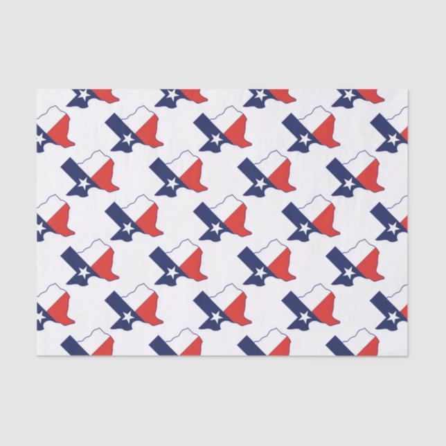 TEXAS MAP TISSUE PAPER (Front)