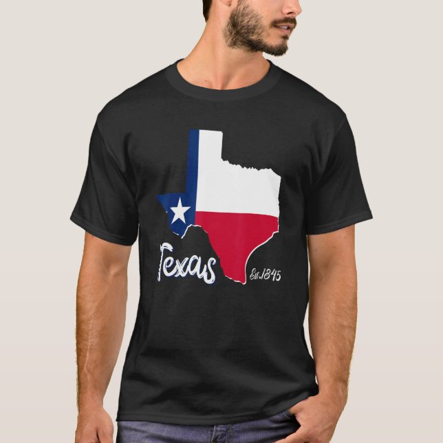 Texas Map Usa State Texas Flag Mens Womens Kids T-Shirt (Front)