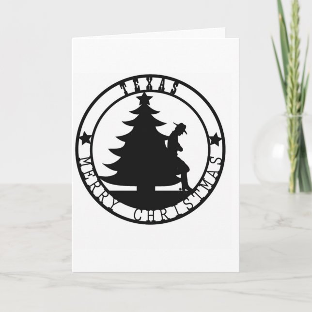 Texas Merry Christmas Holiday Card (Front)