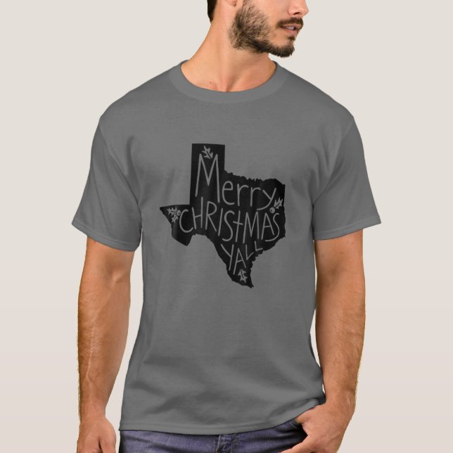 Texas Merry Christmas T-Shirt (Front)