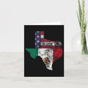 Texas Mexico American Flag Cinco De Mayo Mexican T Card