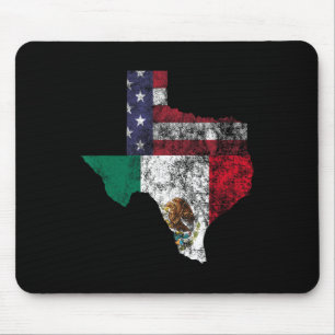 Texas Mexico American Flag Cinco De Mayo Mexican T Mouse Mat